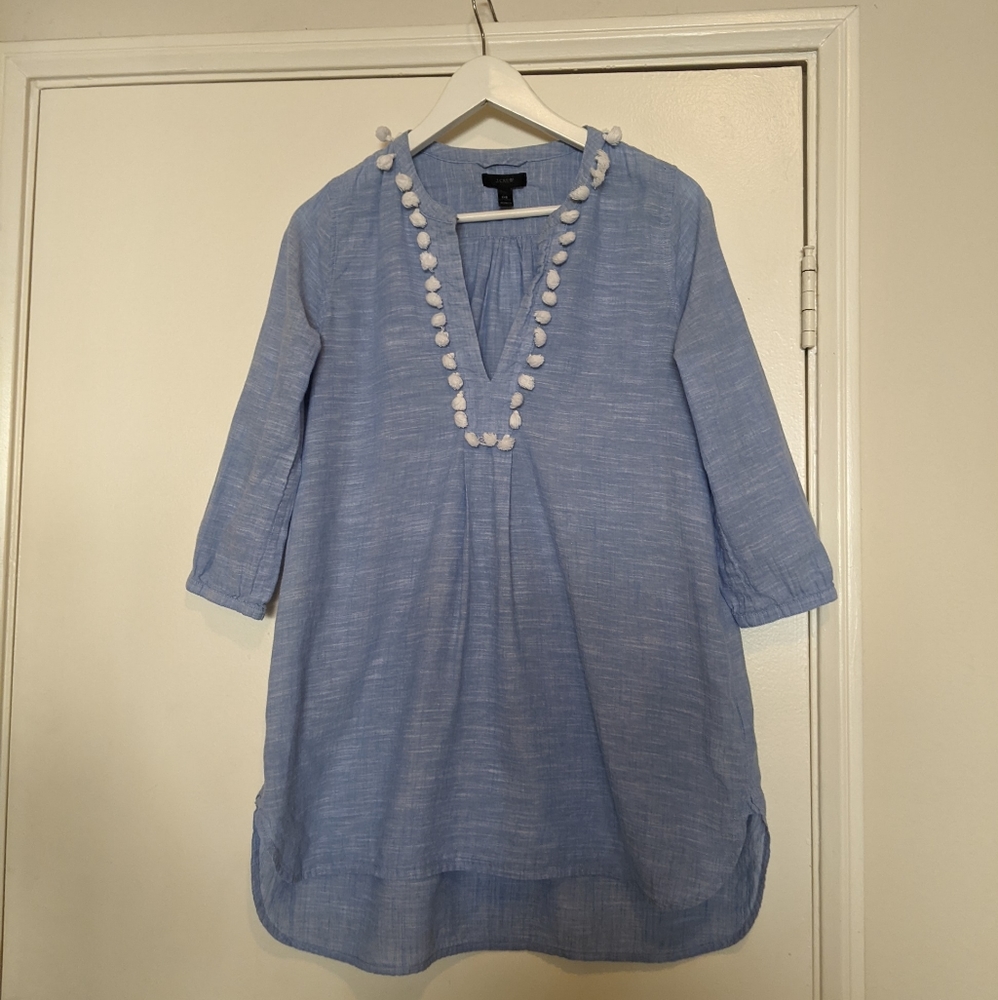 J. Crew Pom-Pom Beach Tunic Size XXS